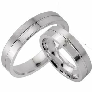 Trauringe123 Trauring Hochzeitsringe Verlobungsringe Trauringe Eheringe Partnerringe m. Stein Silber 925