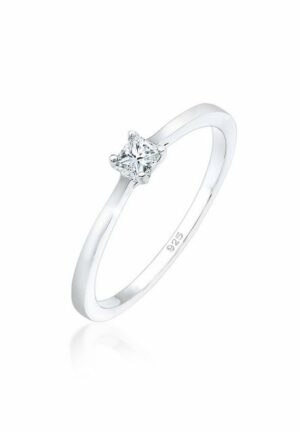 Elli DIAMONDS Verlobungsring Diamant 0.1 ct. Solitär Verlobung 925 Silber