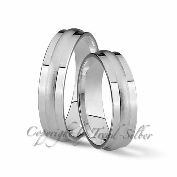 Trauringe123 Trauring Hochzeitsringe Verlobungsringe Trauringe Eheringe Partnerringe aus 925er Silber mit Stein