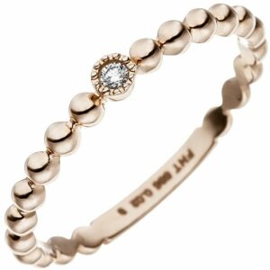 Schmuck Krone Verlobungsring Ring Goldring Kugelring mit Diamant Brillant 0