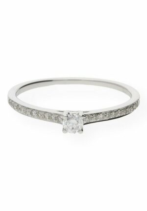 JuwelmaLux Diamantring Verlobungsring Weißgold Damen mit Diamant(en) (1-tlg)