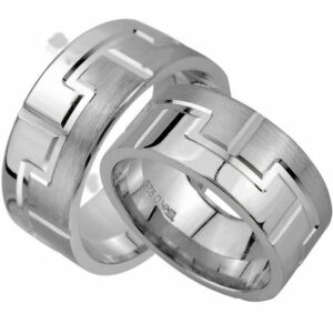 Trauringe123 Trauring Hochzeitsringe Verlobungsringe Trauringe Eheringe Partnerringe mit Stein 9 mm SILBER 925