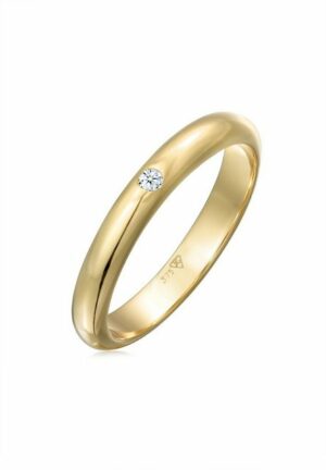Elli DIAMONDS Verlobungsring Ehering Solitär Diamant 0.03 ct. 375 Gelbgold