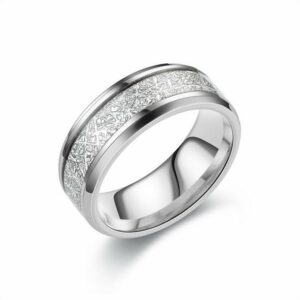 SCOZBT Partnerring Titanium Stahl Ring Partnerringe Außenbreite bequem (Fashion Schmuck Ehering Verlobungsring