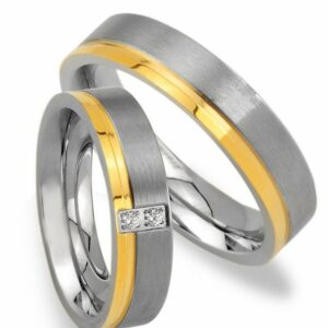 Trauringe123 Trauring Hochzeitsringe Verlobungsringe Trauringe Eheringe Partnerringe Gold Platiert JE22