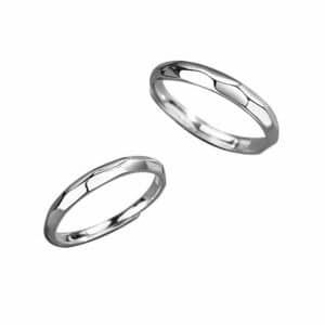 ACCZOO Partnerring Paar Ringe aus 925er Sterlingsilber (Paare Freundschaftsringe
