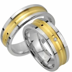 Trauringe123 Trauring Hochzeitsringe Verlobungsringe Trauringe Eheringe Partnerringe SILBER GOLD PLATIERT 173