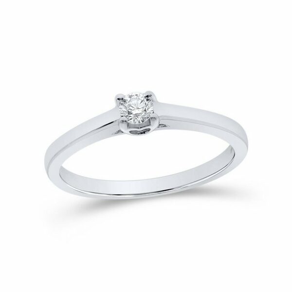 Stella-Jewellery Solitärring Verlobungsring 585er Weißgold 0
