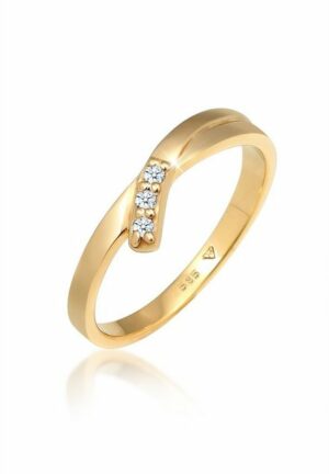 Elli DIAMONDS Verlobungsring Verlobungsring Diamant (0.04 ct) 585 Gelbgold