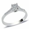 EinStein Diamant Verlobungsring Diamant Solitär Ring mit 0