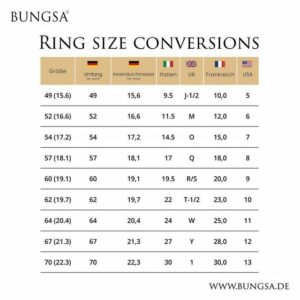 BUNGSA Partnerring Ring Verlobungsring Paarring zweifarbig aus Edelstahl Unisex (Ring