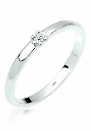 Elli DIAMONDS Verlobungsring Verlobungsring Diamant 0.03 ct. 925er Silber