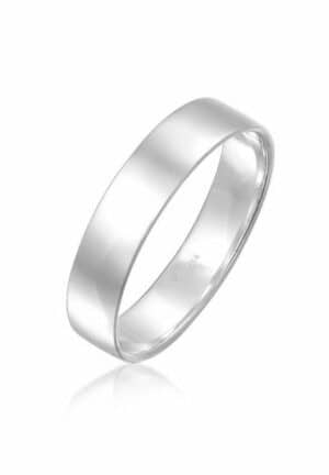 Elli Premium Fingerring Bandring Trauring Basic 585 Weißgold