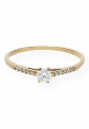 JuwelmaLux Verlobungsring Ring Gold mit Zirkonia (1-tlg)