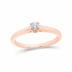 Stella-Jewellery Solitärring Verlobungsring 585er Rotgold 0