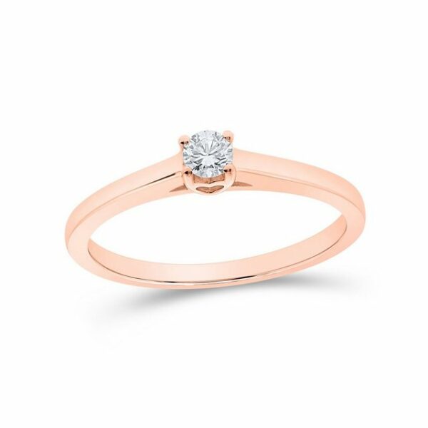 Stella-Jewellery Solitärring Verlobungsring 585er Rotgold 0