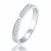 Elli DIAMONDS Verlobungsring Bandring Brillant Diamant (0.09 ct) 925 Silber
