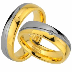 Trauringe123 Trauring Hochzeitsringe Verlobungsringe Trauringe Eheringe Partnerringe aus Edelstahl ohne und mit Stein