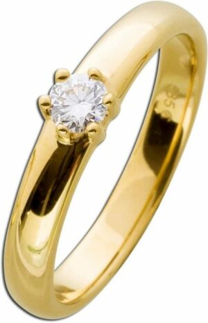 Ch.Abramowicz Goldring Verlobungsring GelbGold 585 1 Diamant 0