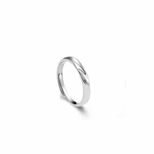 EWIGE Partnerring Atmosphärische Schlichtheit und Luxus Verlobungsringe (925 Sterling Silber