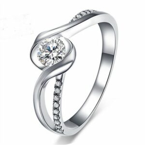 L.Ru UG Diamantring Luxus funkelnde Ringe Damenschmuck Verlobungsringe Damenringe (1-tlg)