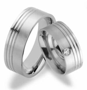 Trauringe123 Trauring Hochzeitsringe Verlobungsringe Trauringe Eheringe Partnerringe aus Edelstahl trend-steel