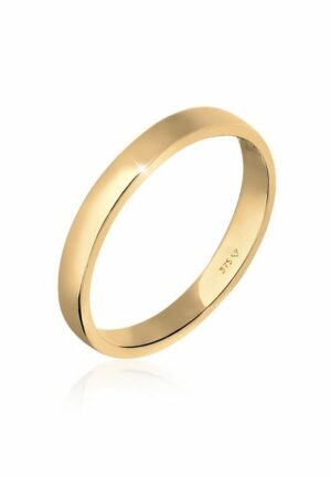 Elli Premium Fingerring Ehering Trauring Partnerring Basic 375 Gelbgold