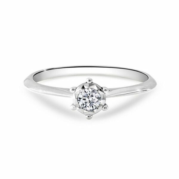 Adam & Eve Verlobungsring Verlobungsring Diamant (0.12 ct) 585 Weißgold
