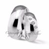 Trauringe123 Trauring Hochzeitsringe Verlobungsringe Trauringe Eheringe Partnerringe aus 925er Silber mit drei Zirkonien J11