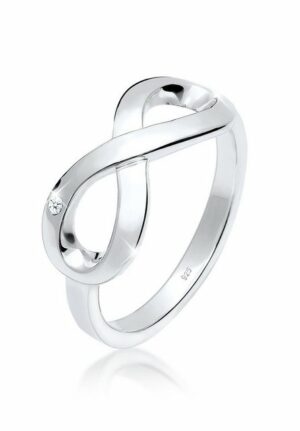 Elli DIAMONDS Verlobungsring Infinity Ewig Diamant (0.015 ct) 925 Silber