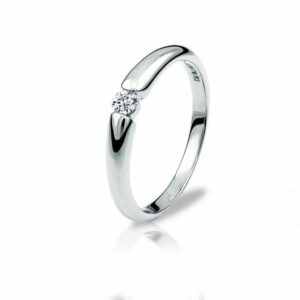 Adam & Eve Verlobungsring Verlobungsring Diamant (0.08 ct) 375 Weißgold