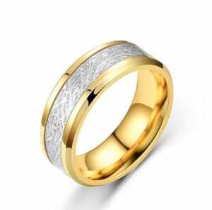 EWIGE Partnerring Titanium Stahl Ring Partnerringe Außenbreite bequem (Fashion Schmuck Ehering Verlobungsring
