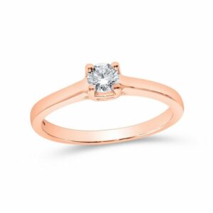 Stella-Jewellery Solitärring Verlobungsring 585er Rotgold 0