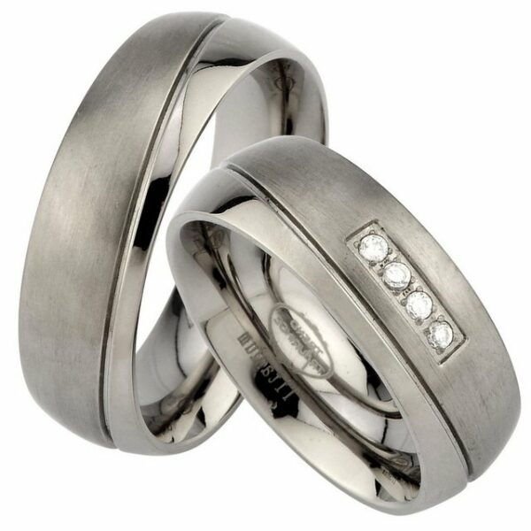 Trauringe123 Trauring Hochzeitsringe Verlobungsringe Trauringe Eheringe Partnerringe aus Titan JT6