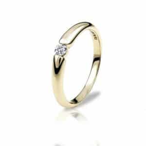 Adam & Eve Verlobungsring Verlobungsring Diamant (0.08 ct) 375 Gelbgold