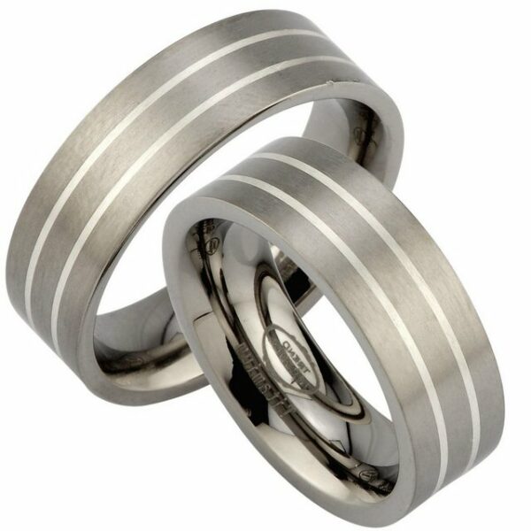 Trauringe123 Trauring Titan & Silber Hochzeitsringe Verlobungsringe Trauringe Eheringe Partnerringe
