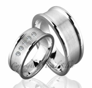 Trauringe123 Trauring Hochzeitsringe Verlobungsringe Trauringe Eheringe Partnerringe aus 925er Silber ohne und mit Stein