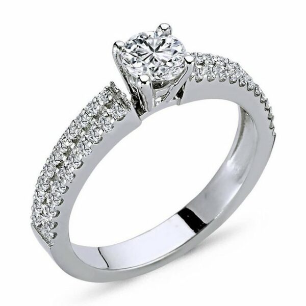 EinStein Diamant Verlobungsring Diamant Solitär Ring 0