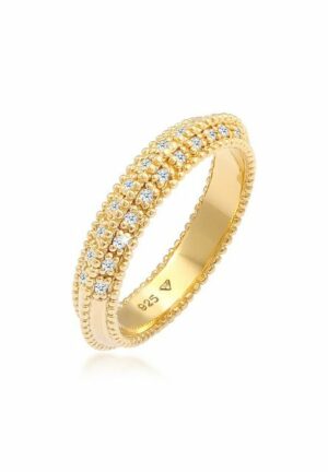 Elli DIAMONDS Verlobungsring Diamant (0.12 ct) Kugeln Bandring 925er silber
