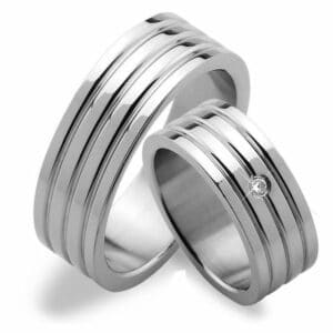 Trauringe123 Trauring Hochzeitsringe Verlobungsringe Trauringe Eheringe Partnerringe aus Edelstahl Ringe Trauringe - Trend Steel - Eheringe Partnerringe