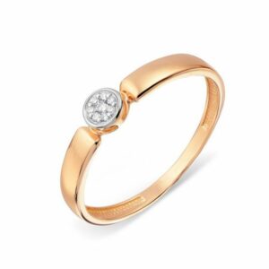 Zolotoy Exklusiv Goldring Damen Diamant Fingerring 585 Roségold 141017602 Verlobungsring (1-tlg.