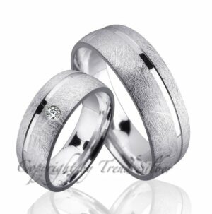 Trauringe123 Trauring Hochzeitsringe Verlobungsringe Trauringe Eheringe Partnerringe aus 925er Silber mit Stein