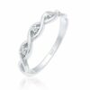 Elli DIAMONDS Verlobungsring Knoten Unendlich Diamant (0.045 ct) 925er Silber