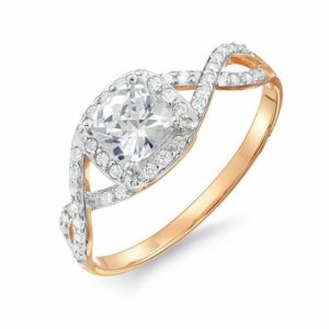 Zolotoy Goldring Damenring Verlobungsring 147017705 Roségold 585