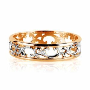 Zolotoy Goldring Damenring 585 Roségold 140014724-01 Trauring bicolor filigran (1-tlg)