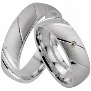 Trauringe123 Trauring Hochzeitsringe Verlobungsringe Trauringe Eheringe Partnerringe mit Zirkonia Stein