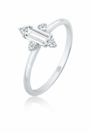 Elli DIAMONDS Verlobungsring Verlobung Edel Topas Diamant (0.06 ct) 925 Silber