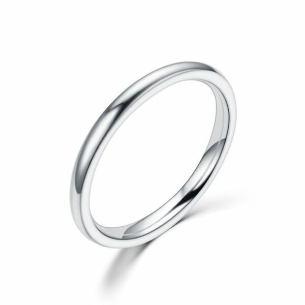 ELIAUK Fingerring Silber Herren Damen Wolfram Ring