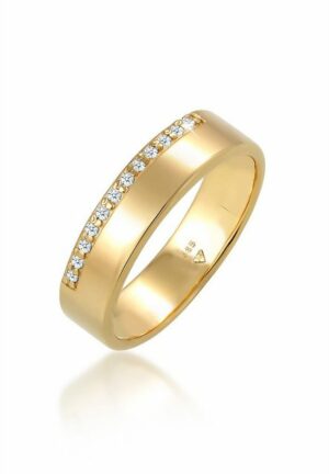 Elli DIAMONDS Verlobungsring Verlobung Diamant (0.12 ct) Luxuriös 585 Gelbgold