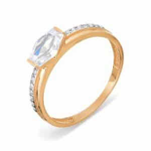 Zolotoy Goldring Damenring Verlobungsring Zirkonia 14701173 Gold 585 Roségold